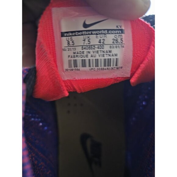 Nike Free Flyknit Chukka Men's Size 8.5 Running Shoes Game Royal - Picture 10 of 10